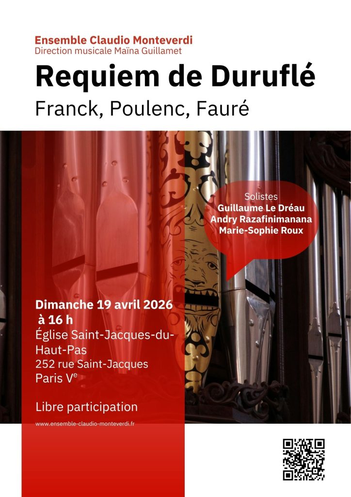 affiche du concert du 19 avril 2026